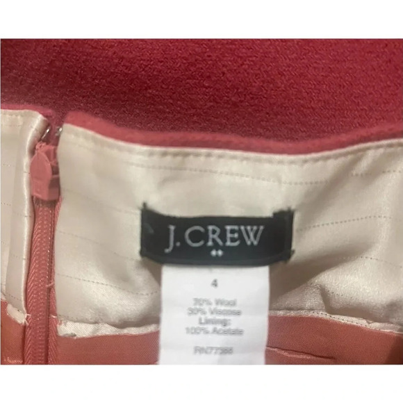 J. Crew Zip Wool Mini Skirt Size 4 - Picture 7 of 15